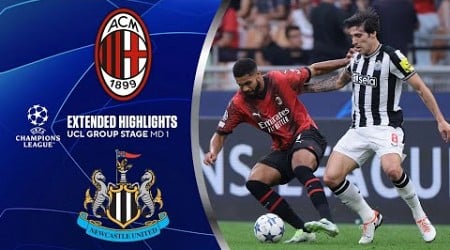 Milan vs. Newcastle: Extended Highlights | UCL Group Stage MD 1 | CBS Sports Golazo