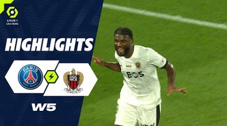 PARIS SAINT-GERMAIN - OGC NICE (2 - 3) - Highlights - (PSG - OGCN) / 2023-2024