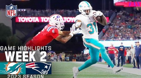 Miami Dolphins vs. New England Patriots | 2023 Week 2 Game Highlights