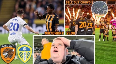 RED CARD, DERBY DAY AND LAST MINUTE OPEN GOAL MISS! Hull City 0-0 Leeds United Matchday Vlog