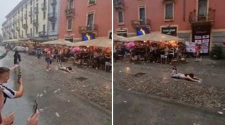 Milan-Newcastle, i tifosi inglesi invadono i Navigli: le immagini