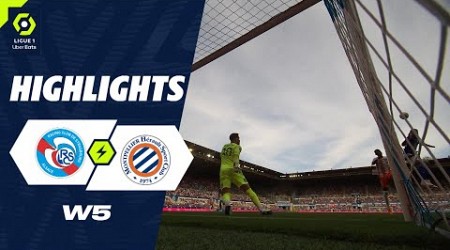 RC STRASBOURG ALSACE - MONTPELLIER HÉRAULT SC (2 - 2) - Highlights - (RCSA - MHSC) / 2023-2024