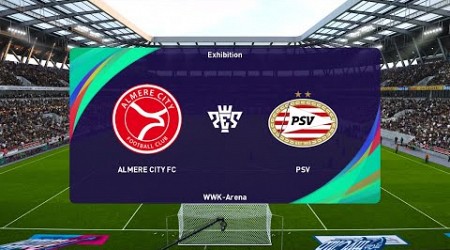 Almere City FC vs PSV Eindhoven (23/09/2023) Eredivisie PES 2021