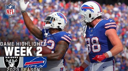 Las Vegas Raiders vs. Buffalo Bills Game Highlights | NFL 2023 Week 2