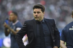 Mauricio Pochettino reacts after Nicolas Jackson's suspension