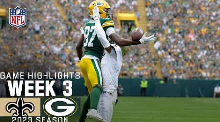 New Orleans Saints vs. Green Bay Packers Game Highlights | NFL 2023 Week 3