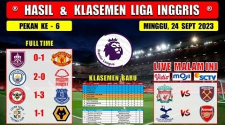 Hasil Liga Inggris Tadi Malam ~ BURNLEY vs MAN UNITED ~ BRENTFORD vs EVERTON ~ EPL 2023 Pekan Ke 6