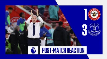 BRENTFORD 1-3 EVERTON: SEAN DYCHE&#39;S REACTION!