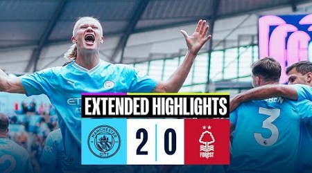 Man City 2-0 Nottingham Forest | Foden &amp; Haaland score as 10-man City win! | EXTENDED HIGHLIGHTS