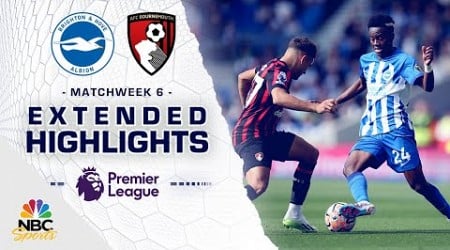 Brighton v. Bournemouth | PREMIER LEAGUE HIGHLIGHTS | 9/24/2023 | NBC Sports