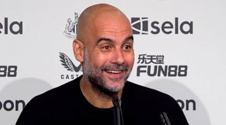 &#39;Quadruple? We are MORE THAN SATISFIED to win the treble!&#39; | Pep Guardiola | Newcastle 1-0 Man City