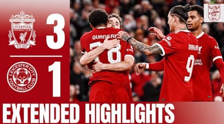 EXTENDED HIGHLIGHTS: Gakpo, Szoboszlai &amp; Jota goals in Carabao Cup | Liverpool 3-1 Leicester