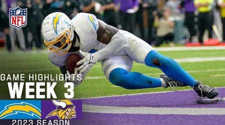 Los Angeles Chargers vs. Minnesota Vikings Game Highlights | NFL 2023 Week 3