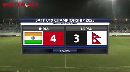 Semi Final 2 | India vs Nepal | SAFF U19 Championship 2023 | Nepal