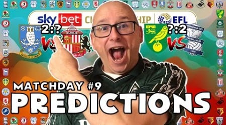 CHAMPIONSHIP PREDICTIONS - WEEK #9