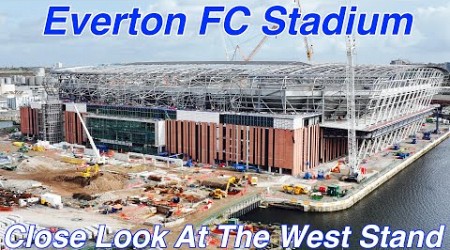 NEW Everton FC Stadium at Bramley Moore Dock Looking At The Works on The West Stand Only