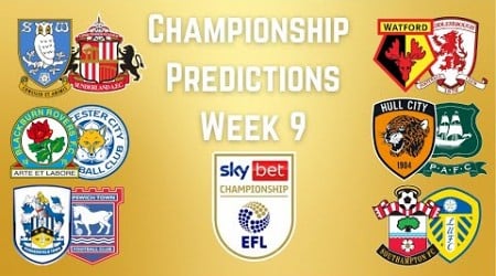 Championship Predictions- Week 9