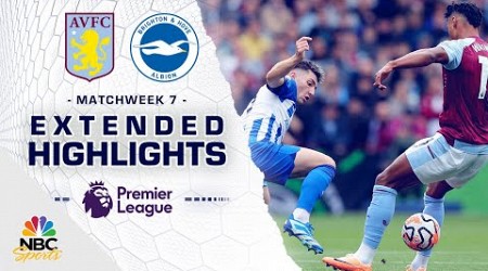 Aston Villa v. Brighton | PREMIER LEAGUE HIGHLIGHTS | 9/30/2023 | NBC Sports