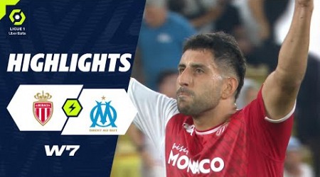 AS MONACO - OLYMPIQUE DE MARSEILLE (3 - 2) - Highlights - (ASM - OM) / 2023-2024