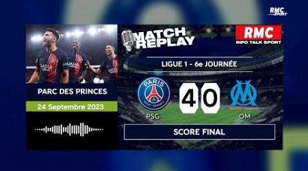 PSG 4-0 OM : Marseille giflé à Paris, le goalreplay RMC