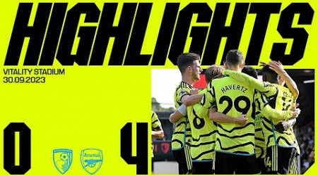 HIGHLIGHTS | Bournemouth v Arsenal (0-4) | Saka, Odegaard, Havertz and White score in resounding win