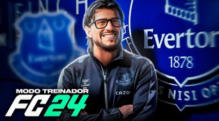 O INICIO COMO TREINADOR NO EVERTON | CARREIRA TREINADOR EAFC 24 - Parte 1