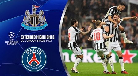 Newcastle United vs. Paris Saint-Germain: Extended Highlights | UCL Group Stage MD 2 | CBS Sports