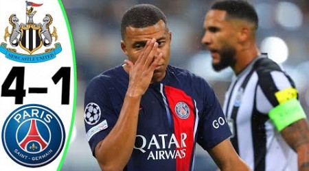 Newcastle vs PSG 4-1 - Goals and Highlights - 2023 