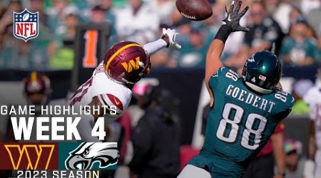 Washington Commanders vs Philadelphia Eagles | 2023 Week 4 Game Highlights