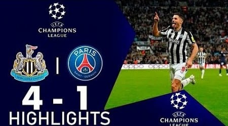 Newcastle vs PSG 4-1 Highlights Full Match [ UEFA CHAMPIONS LEAGUE ]