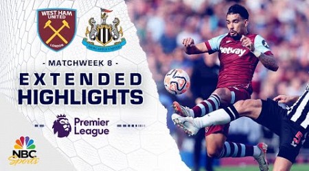 West Ham United v. Newcastle United | PREMIER LEAGUE HIGHLIGHTS | 10/8/2023 | NBC Sports