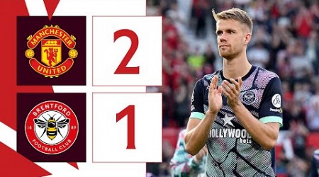 Manchester United 2 Brentford 1 | Jensen scores but United win late on | Premier League Highlights