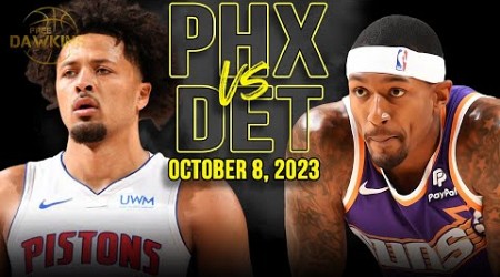 Phoenix Suns vs Detroit Pistons Full Game Highlights | Oct 8, 2023 | FreeDawkins