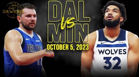 Dallas Mavericks vs Minnesota Timberwolves Full Game Highlights | October 5, 2023 | FreeDawkins