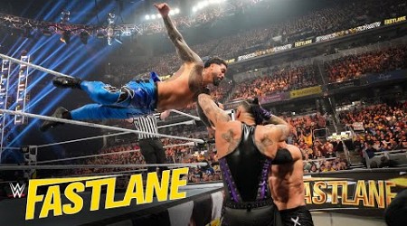 Judgment Day vs. Rhodes &amp; Uso - Undisputed WWE Tag Team Title Match: WWE Fastlane 2023 highlights