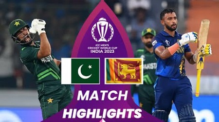 Pakistan vs Sri Lanka World Cup 2023 8th Match Highlights 2023