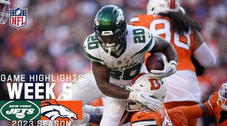 New York Jets vs. Denver Broncos | 2023 Week 5 Game Highlights