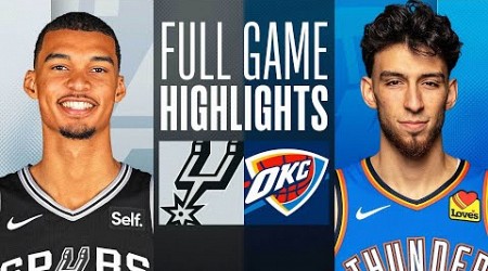 SPURS at THUNDER | NBA PRESEASON FULL GAME HIGHLIGHTS | October 9, 2023