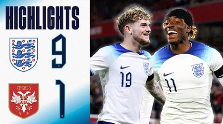 England U21 9-1 Serbia U21 | Young Lions Put 9 Past Serbia! | Highlights