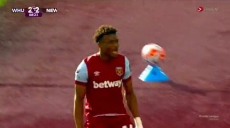 MOHAMMED KUDUS SCORES FIRST EPL GOAL • WEST HAM VS NEWCASTLE (2-2) + ERNEST NUAMAH SCORES FOR LYON