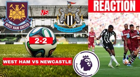 West Ham vs Newcastle 2-2 Live Stream Premier league Football EPL Match Score react Highlights Vivo