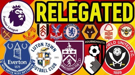 WHO WILL BE RELEGATED FROM THE PREMIER LEAGUE?