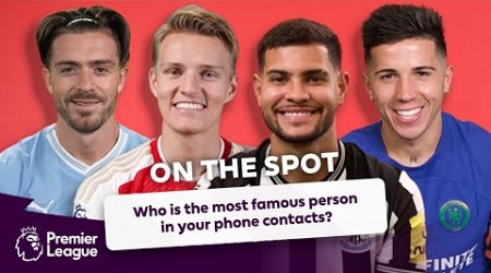 Premier League players put on the spot ft. Grealish, Odegaard, Guimaraes &amp; Enzo