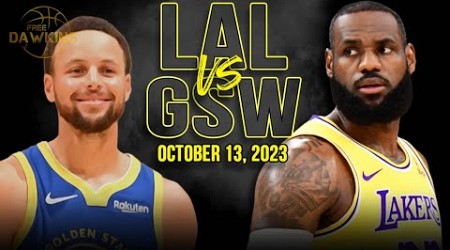 Golden State Warriors vs Los Angeles Lakers Full Game Highlights | October 13, 2023 | FreeDawkins