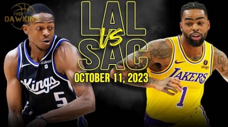 Los Angeles Lakers vs Sacramento Kings Full Game Highlights | October 11, 2023 | FreeDawkins