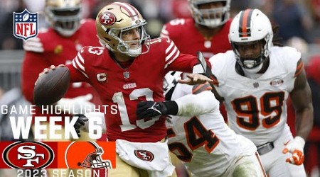 San Francisco 49ers vs. Cleveland Browns | 2023 Week 6 Game Highlights