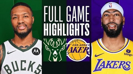 BUCKS at LAKERS | NBA PRESEASON FULL GAME HIGHLIGHTS | October 15, 2023