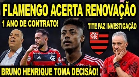 FLAMENGO ACERTA RENOVAÇÃO DE EVERTON RIBEIRO! BRUNO HENRIQUE TOMA DECISÃO! INVESTIGAÇÃO NO MENGÃO!