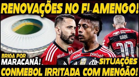 RENOVAÇÕES DE GABIGOL BRUNO HENRIQUE E ÉVERTON RIBEIRO! FLA NÃO QUER LIBERAR MARACANÃ PARA CONMEBOL!