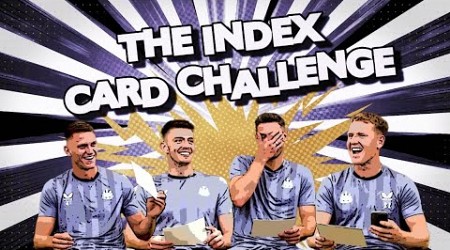 Newcastle United Players Take on the Index Card Challenge! ❓